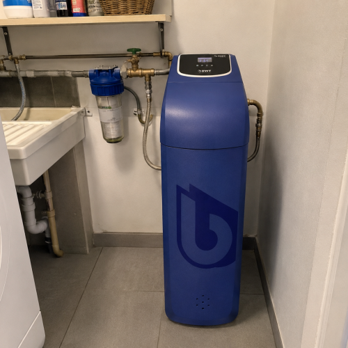 Plombier - Pose adoucisseur BWT NORTHSTAR avec kit de filtration d'eau et vanne by-pass